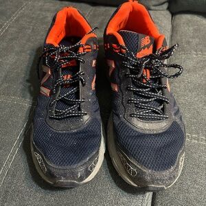 New Balance Men's Dark Blue and Orange Athletic Shoes